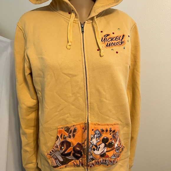 Disney Yellow Hoodie with Zip - Picture 7 of 13